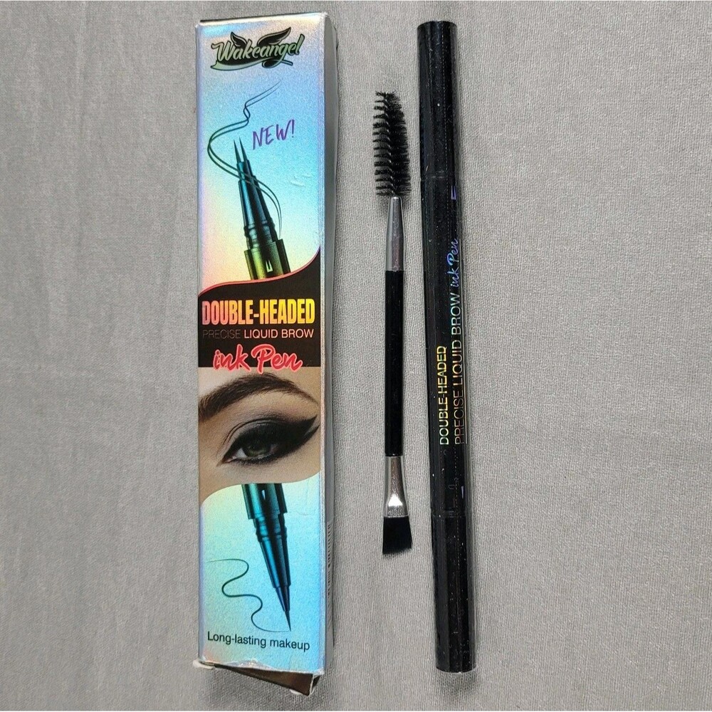 2 in 1 Double-headed Liquid Brow Pen Precise Brow #03 Brown plus Brow Brush